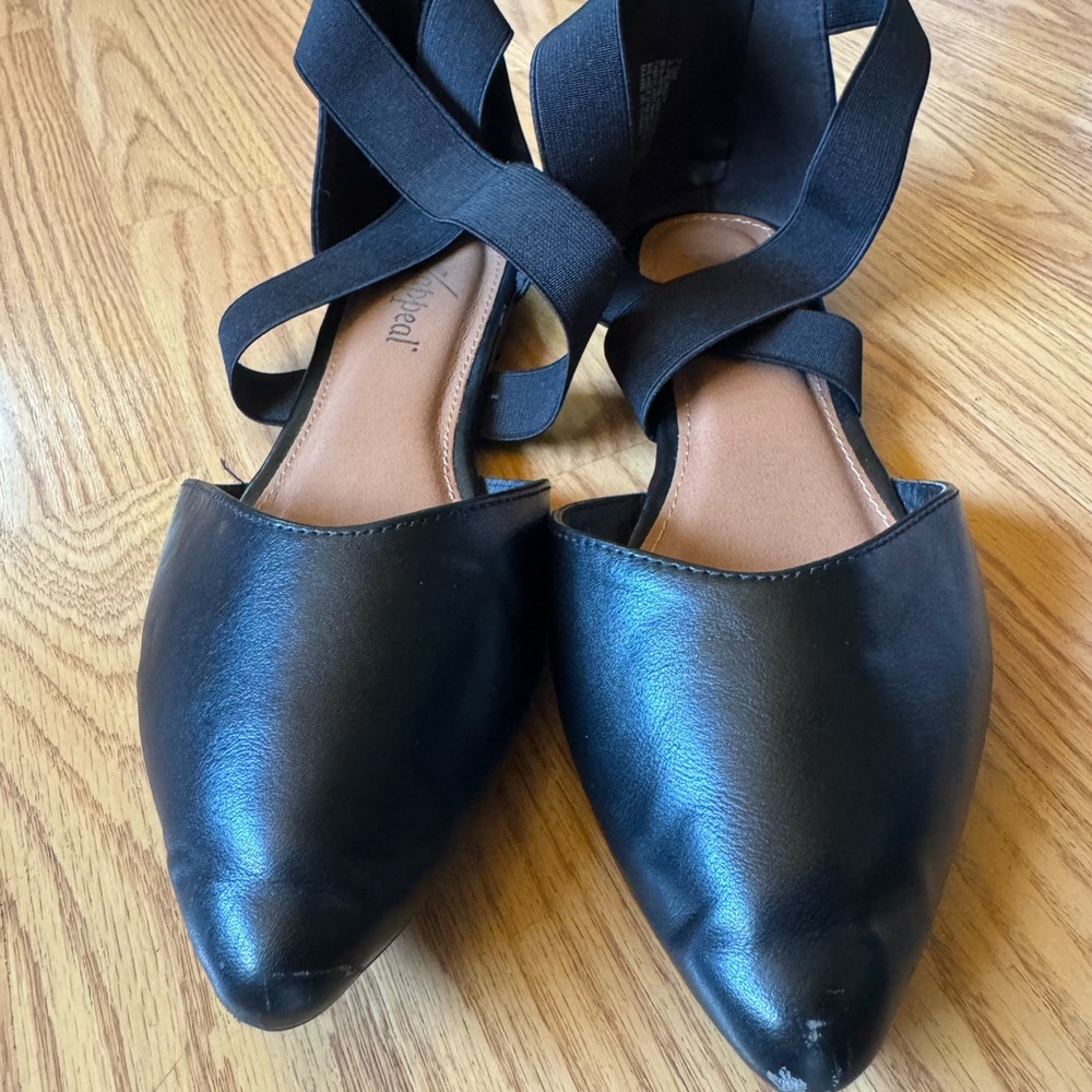Black Leather Women's Shoes